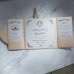 Pocket Invitation Card Square Champagne Card Wedding Invitation Card Customized 